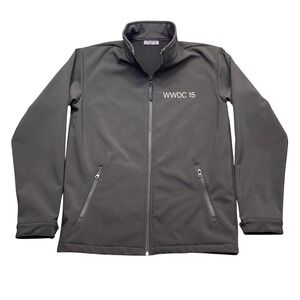 Apple WWDC 15 Worldwide Developers Conference Softshell Jacket Black Mens Medium